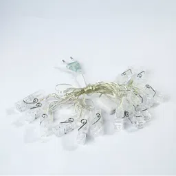 SPARK WORLD Yellow Photo Clip Shaped  LED String Lights image 3