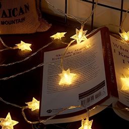 SPARK WORLD Yellow Star Shaped LED String Lights image 3