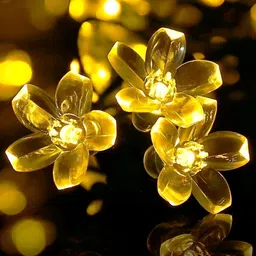 SPARK WORLD Yellow Flower-Shaped String Lights image 2
