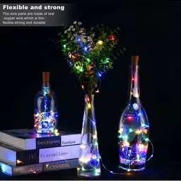 SPARK WORLD Pink & Yellow Rice Shape String Lights image 3