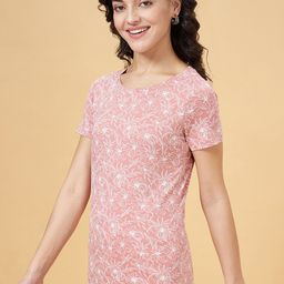Honey by Pantaloons Round Neck Short Sleeves Cotton T-shirt-image-65