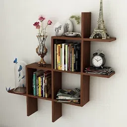 Wall Mounted Home decor Hanging Book Rack/ MDF (Medium Density Fiber) Wooden Wall Shelf-image-7