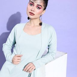 anvi be yourself Ribbed Shrug with Extended Sleeves image 3
