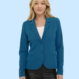 rocksy Women Solid Single Breasted Casual Blazer-picture-47