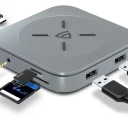 RAEGR RG10261 Arc 2100 Portable 6 Ports USB-C HUB with Thunderbolt 3.0 for Laptops Charging Pad-25