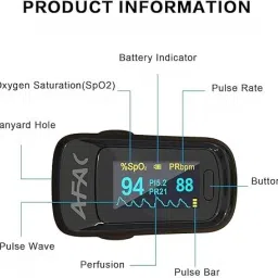 MCP M170 Pulse Oximeter with Oxygen Saturation Monitor and Alarm, Heart Rate Monitor Pulse Oximeter image 4