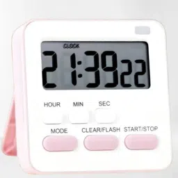 Digital White Clock-image-5