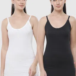 Women Black, White Camisole-image-74