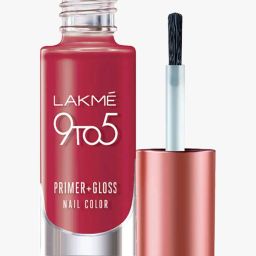 lakme 9 To 5 Primer & Gloss Nail Color Ruby Rush image 3