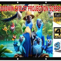 GOODWIN 7.25FTX 5FT 100 INCH D EYELET SCREEN Projector Screen (Width 213.36 cm x 152.4 cm Height)-picture-41