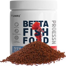 Betta Fish Food Enriched with 55% Protein 600 Microns Micro Pellets Sea Food 0.04 kg Dry New Born, Young, Adult, Senior Fish Food-13