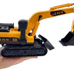 Pull Back Big Excavator Construction Friction Power Trucks Toy for Kids Boys-picture-4