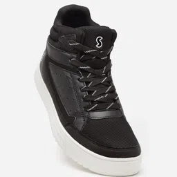 SOLETHREADS REBEL Men PINNACLE Mid Top Textured Mesh Memory Foam Insole Anti-Skid Sole Sneakers image 2