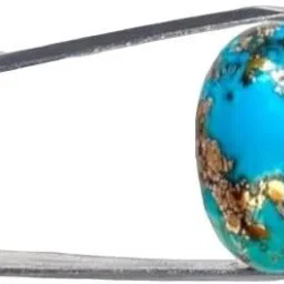 Real Original Firoza Turquoise Gemstone for Men and Women 8.47 Carat Regular Oval Crystal Stone-image-71