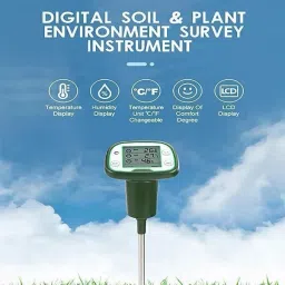 r-tek RT-642-SOIL-METER Soil Temperature, Air Temperature, Air Humidity Tester soil Meter Pin-Type Digital Moisture Measurer image 4