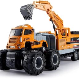 Unbreakable Excavator Bulldozer 2 in 1 JCB Plastic Toy Vehicle Construction toys-43