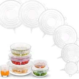 Reusable Stretchable Silicone Lids, 6 Different Size 17 inch, 14 inch, 12 inch, 10 inch, 8 inch, 6 inch Lid Set, Pack of 6-21