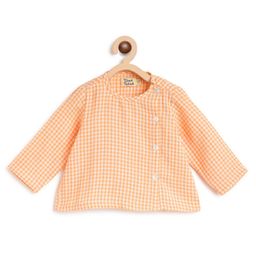 Tiber Taber Infants Checked Pure Cotton Top with Trousers image 3