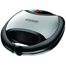 BLACK+DECKER TS2020 750W 2 Slice Sandwich Maker with Thermostat Control (Black/Silver)-13