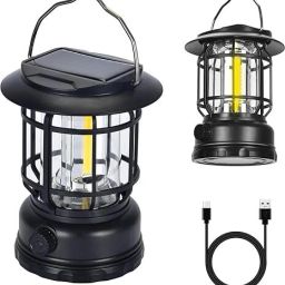 Black Plastic Hanging Lantern-image-6