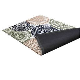 PRESTO Green & White Geometric Printed No Shredding Carpet image 3