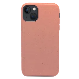 Macmerise Eco-ver Soft Bamboo & Starch Based Material Back Cover for Apple iPhone 14 Plus (Supports Wireless Charging, Blush Pink)-image-83