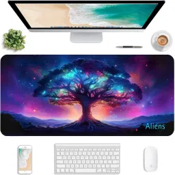 Aliens Extended Gaming Mouse Pad, Non-Slip Base, Water-Repellent, Smooth Surface Non Slip Base Mousepad image 2