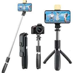 En ligne Bluetooth Extendable Selfie Sticks with Wireless Remote and Tripod Stand With Led, 3-in-1 Multifunctional Selfie Stick Bluetooth Selfie Stick-16