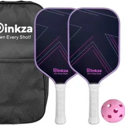 Spinza Pickleball Paddle| Fiberglass Racket 14mm|2 Paddles 2 Balls & 1 Carry Bag Pickleball Paddle-image-63