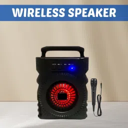 FRONY 301 (PORTABLE BLUETOOTH SPEAKER) with Karaoke Mic, 6Hrs Playtime JW489 5 W Bluetooth Laptop/Desktop Speaker-23