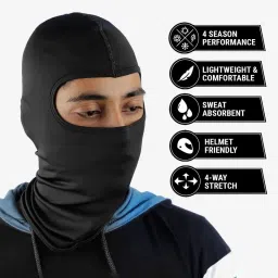 Black Bike Face Mask for Men & Women-image-24