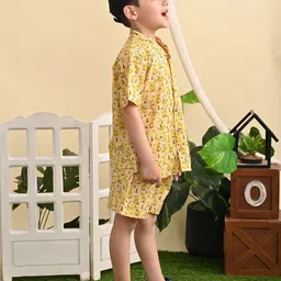 Superminis Boys Conversational Printed Shirt With Shorts image 5