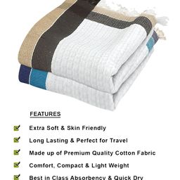 Athom Trendz Multi Set of 2 Cotton Bath Towels image 3