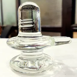 Shivling Original Idol Sphatik Healing Clear Quartz Crystal Mediation Pooja Glass Yantra-42