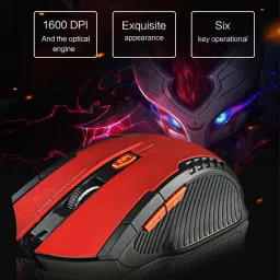 ERetailMart 4Ghz-Wireless-Mouse-1600DPI-Home-Office-Computer-Game-Optical-Gaming-Cordless-Mice Wireless Optical Gaming Mouse with Bluetooth image 3
