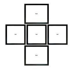 Kuber Industries Set Of 5 Black Collage MDF Photo Frames image 2