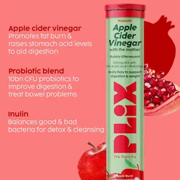 PLIX THE PLANT FIX Apple Burst Set of 4 Apple Cider Vinegar Tablets - 15 Tabs Each image 3