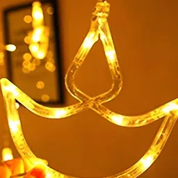 SPARK WORLD Yellow Diya-Shaped String Lights image 3