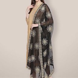 Dupatta Bazaar Embroidered Dupatta with Gotta Patti image 2