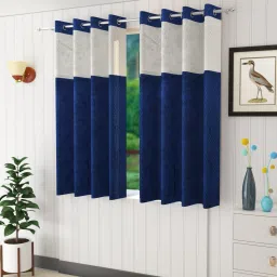 152 cm (5 ft) Polyester Semi Transparent Window Curtain (Pack Of 2)-image-20
