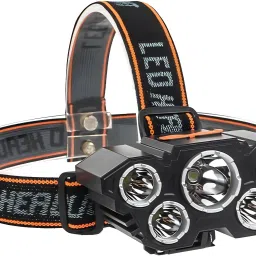 Rechargeable LED Headlamp Flashlight with Adjustable Band Torch-11