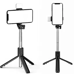 Smars R1S Phone Holder Compatible with All Smartphones Bluetooth Selfie Stick Tripod, Monopod-18