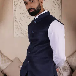 Lightpole Woven Ethnic Nehru Jacket image 5