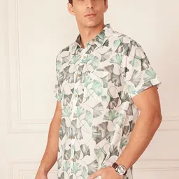 DENNISON Smart Block Printed Casual Shirt-image-76