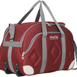 60 L Strolley Duffel Bag - WDB-1162 Stylish and Spacy Wheel Duffel Bag For Traveling Bag,Duffel Bag,Luggage Bag and Many More - Maroon - Large Capacity-image-70