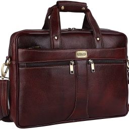 100% Genuine Premium Leather 16 inch Briefcase Laptop Messenger Office Bag Messenger Bag-image-40