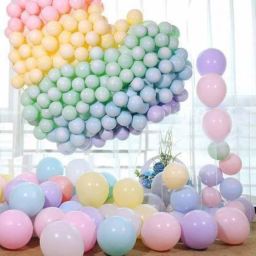 Solid Pack of 100 pcs Multi Color Pastel Balloons - Backdrop for Birthday, Baby Shower, Party Decorations, Welcome Baby. Balloon Balloon-image-5