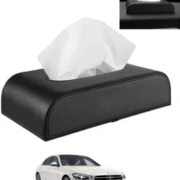 Leathrite New Design Black D-Shape Tissue Holder For-S Class Mercedes Benz 2019 Vehicle Tissue Dispenser-image-10