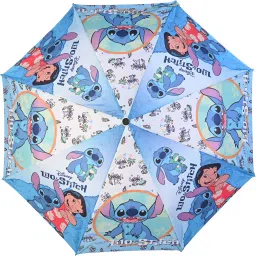 3-Fold 21" Kids Umbrella - Lilo & Stich Character in Blue colour Umbrella-image-21