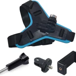Pinxo Helmet Chin Mount with Clip & Screw for Phones, GoPro, DJI & Action Cams Strap-picture-2